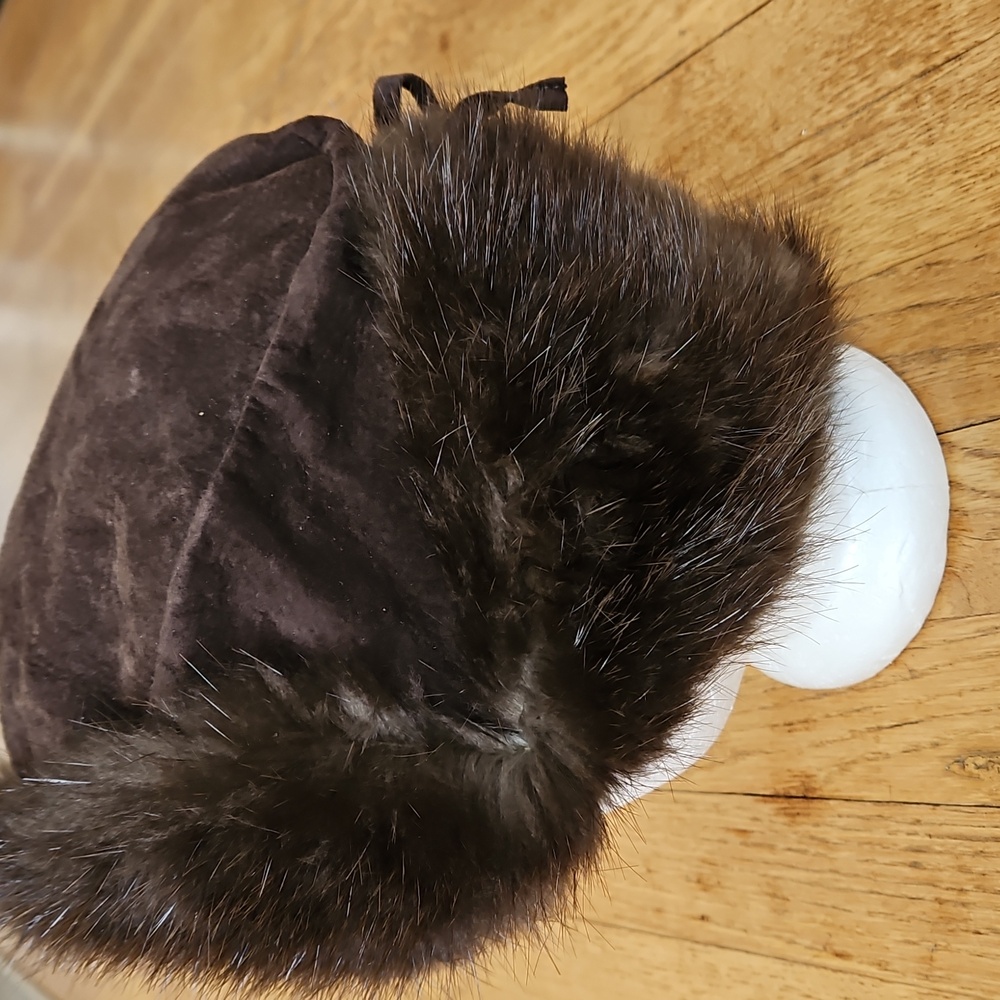 Vintage real fur russian style ushanka trapper hat - Picture 2 of 13
